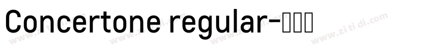 Concertone regular字体转换